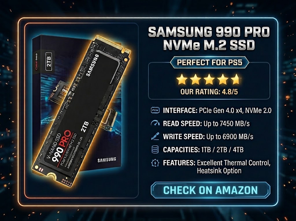 Samsung 990 Pro SSD For PS5